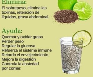 CÓMO PREPARAR AGUA DE CHÍA CON LIMÓN PARA ADELGAZAR