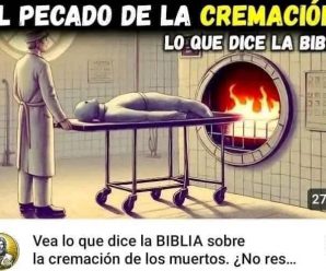 El pecado de la cremación.