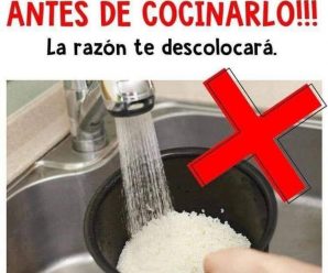 Razones para NO lavar el arroz antes de cocinar