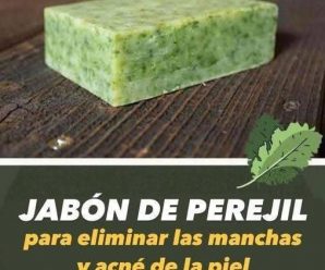 APRENDE HACER JABÓN DE PEREJIL PARA QUITAR LAS MANCHAS