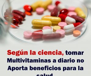 Según la ciencia, tomar multivitaminas a diario no aporta beneficios para la salud.