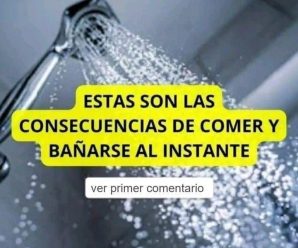 Comer y bañarse de inmediato: ¿cuáles son los riesgos más graves de hacerlo?