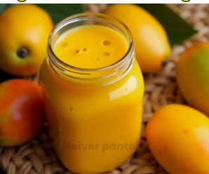 receta corta y fácil para preparar agua cremosa de mango