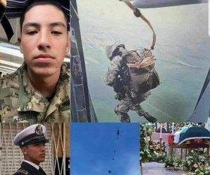 Despiden con honores al cadete que sufrió accidente en paracaídas (Video)