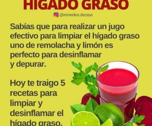 JUGOS NATURALES PARA COMBATIR EL HÍGADO GRASO