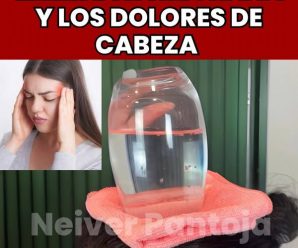 La técnica del vaso de agua sobre la cabeza es un remedio popular que utilizan para aliviar los dolores de cabeza y migraña.