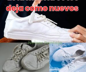 una receta rápida y efectiva para desmanchar zapatos blancos: