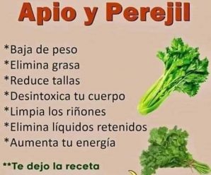 Bajar de peso con el apio y el perejil