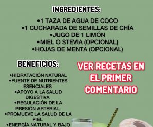 Recetas con Agua de Coco