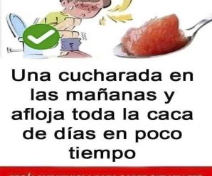 Una sola cucharada y saldrás corriendo al baño liberaras toda la caca atascada en tu organismo