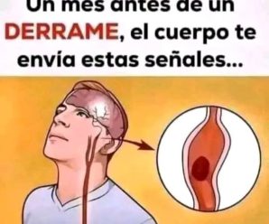 🚨Atención..Un Mes Antes De Un Derrame Cerebral Tu Cuerpo Te Envía…Ver más