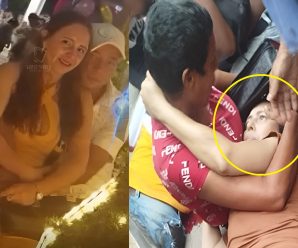 Yoleida Espitia y su esposo. -C