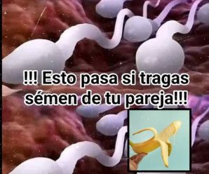 !! Estudios revelan que tragarse el semen de su pareja puede…Ver más