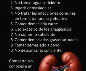 10 Hábitos que dañan a tu Riñón