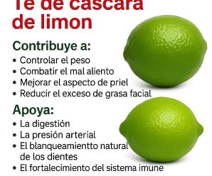Te de cáscara de limón..ver mas