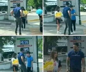 Padre acompaña a su hija a recibir flores amarillas y frustra el plan del pretendiente