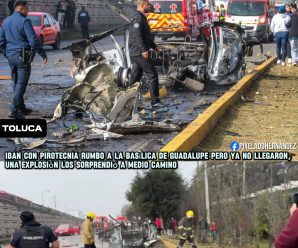 💥 Expl0ta taxi 🚖 con pir0tecnia en la carretera México- Toluca.
