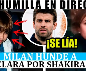 MILAN SE RÍE de Clara Chía en DIRECTO delante de Piqué y pasa esto en la Kings League por Shakira