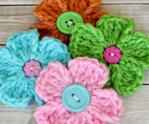 20 Free Patterns for Crochet Flowers & What to Do with Them