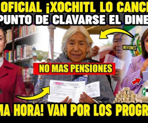 Urgente adulto mayor! ¿Pago pension 65 + se cancela abril? Xochitl galvez dijo esto a amlo y claudia