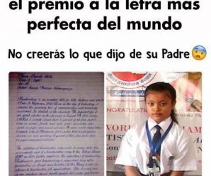 Una niña de 14 años recibe el premio a la letra más perfecta del mundo