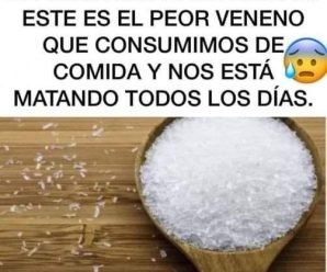 El peor veneno blanco que usamos en la cocina.