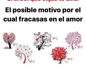 EL ÁRBOL QUE ELIJAS TE DIRÁ EL POSIBLE MOTIVO POR EL CUAL FRACASAS EN EL AMOR