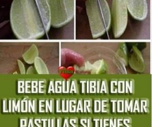 Bebe agua tibia con limón en lugar de tomar pastillas si tienes algunos de estos malestares de salud