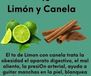 CANELA Y LIMÓN PARA QUEMAR TODA LA GRASA DE ABDOMEN Y MUSLOS