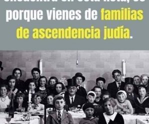 PODRÍAS SER DE FAMILIA JUDÍA SI TU APELLIDO ESTÁ EN ESTA LISTA