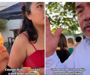 Rechazan a pareja con hijo en una boda por no cumplir la indicación de «Sin Niños».