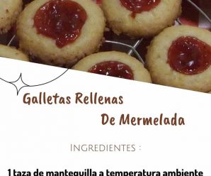 Galletas rellenas de mermelada