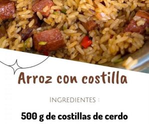 Arroz con costillas casero