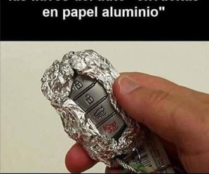 Desde hoy debes comenzar aponer tu llave en papel aluminio.