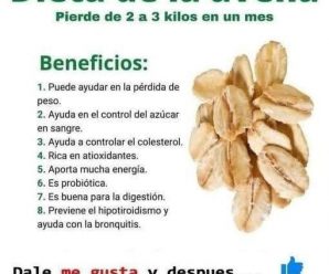 Pierde peso de forma efectiva con la dieta de la avena