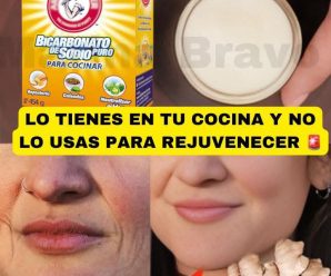 Prepara la crema de bicarbonato ponla antes de dormir, adiós arrugas, manchas, espinillas