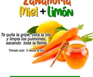 Té o Jarabe de Zanahoria, Limón y Miel para la Tos: Receta y Beneficios