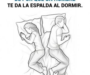 ¿Qué significa que tu pareja te dé la espalda al dormir?