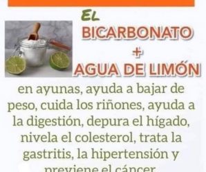 Beneficios de tomar limón con bicarbonato y agua en ayunas
