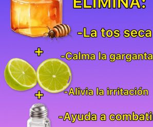 La mezcla que elimina la tos seca, calma la garganta, alivia la irritación y ayuda a combatir las infecciones👇