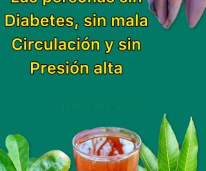 La bebida que deja las personas sin diabetes, sin mala circulación y sin presión alta