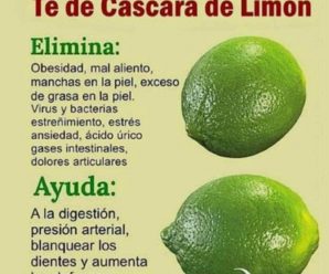 Te de cáscara de limón