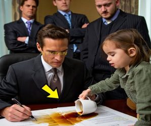 MILLONARIO A PUNTO DE FIRMAR CONTRATO es INTERRUMPIDO por una NIÑA DICIENDO SER SU HIJA…