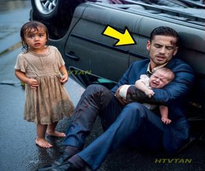 NIÑA SIN HOGAR VE A UN MILLONARIO HERIDO CON UN BEBÉ BAJO LA LLUVIA, PERO ELLA LO RECONOCE CUANDO…