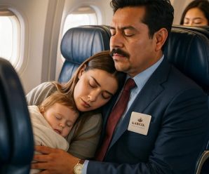 Una madre exhausta y su bebé se quedan dormidos en el hombro de un CEO durante un vuelo — Lo que sucede cuando ella despierta la deja sin palabras.