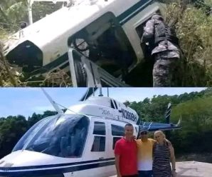 Identifican a la pareja que iba en helicóptero accidentado en…Ver más